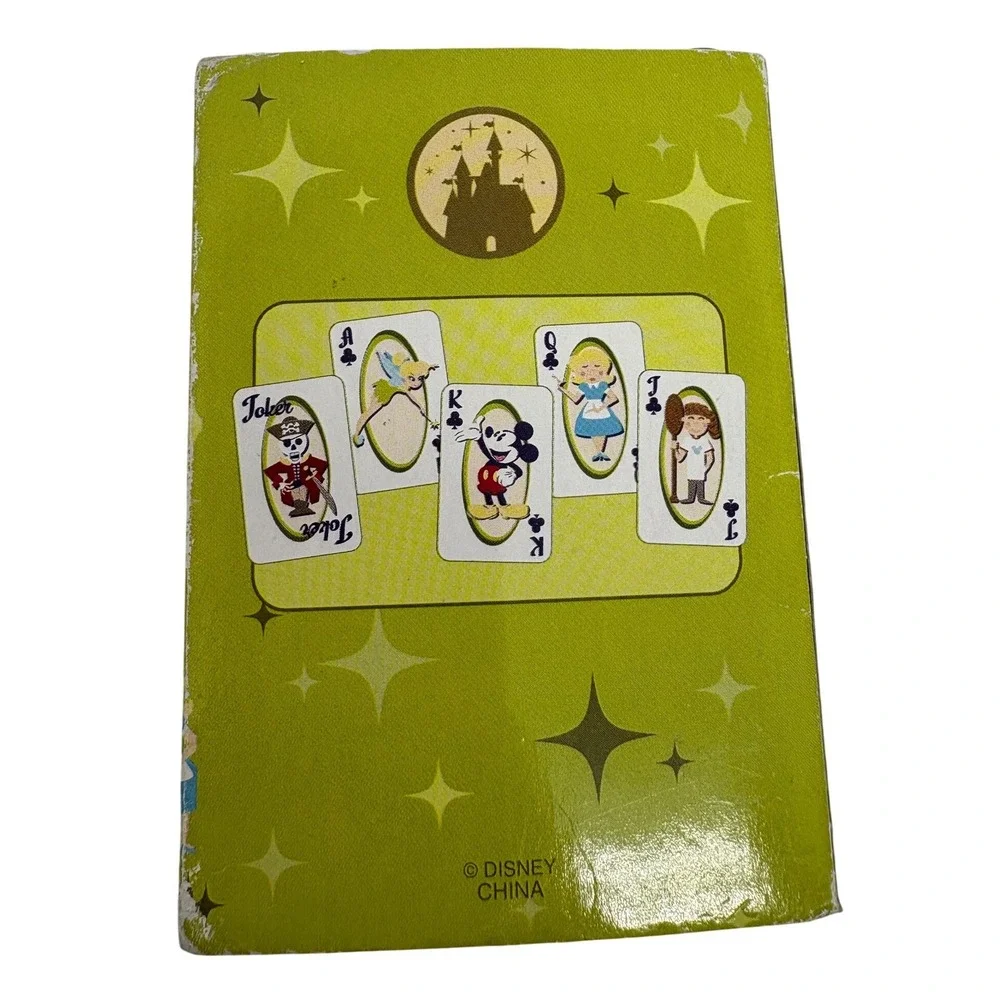 Disneyland Established 1955 Playing Cards Mickey Tinker Bell Alice Deck Florida